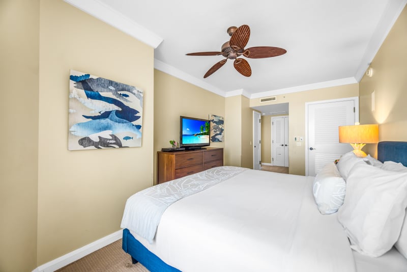 Guest Bedroom 1 adds flexibility with a King bed and light-filled layout for a restful stay. HKH-529