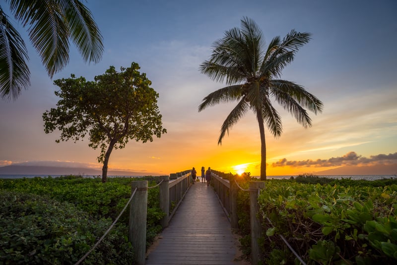 Endless sunsets just steps from your door. Come enjoy the world famous Kaanapali Beach HKH-537