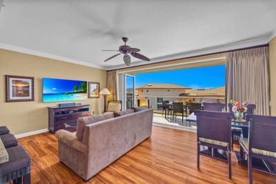 Settle into an open living room filled with natural light