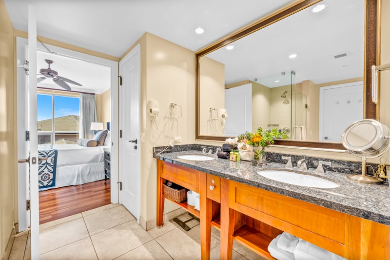 Spa inspired primary bathroom for refreshing mornings and evenings