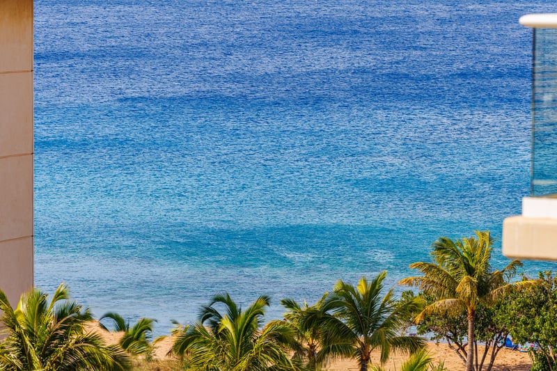 Gaze out at endless blue water and let the island calm sink in