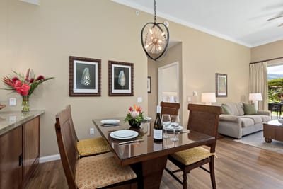 Elegant dining meets island comfort—perfect for meals and memories shared.