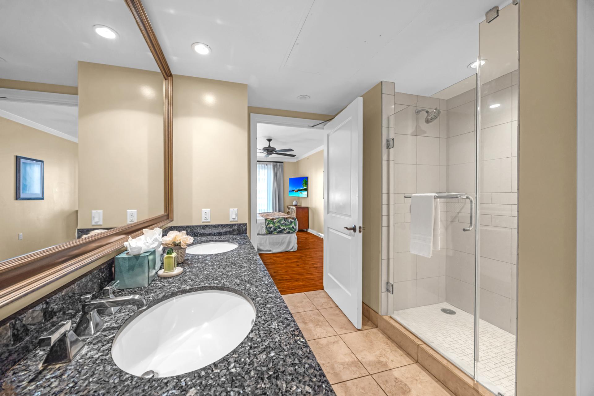 Refresh in a spa inspired primary bath