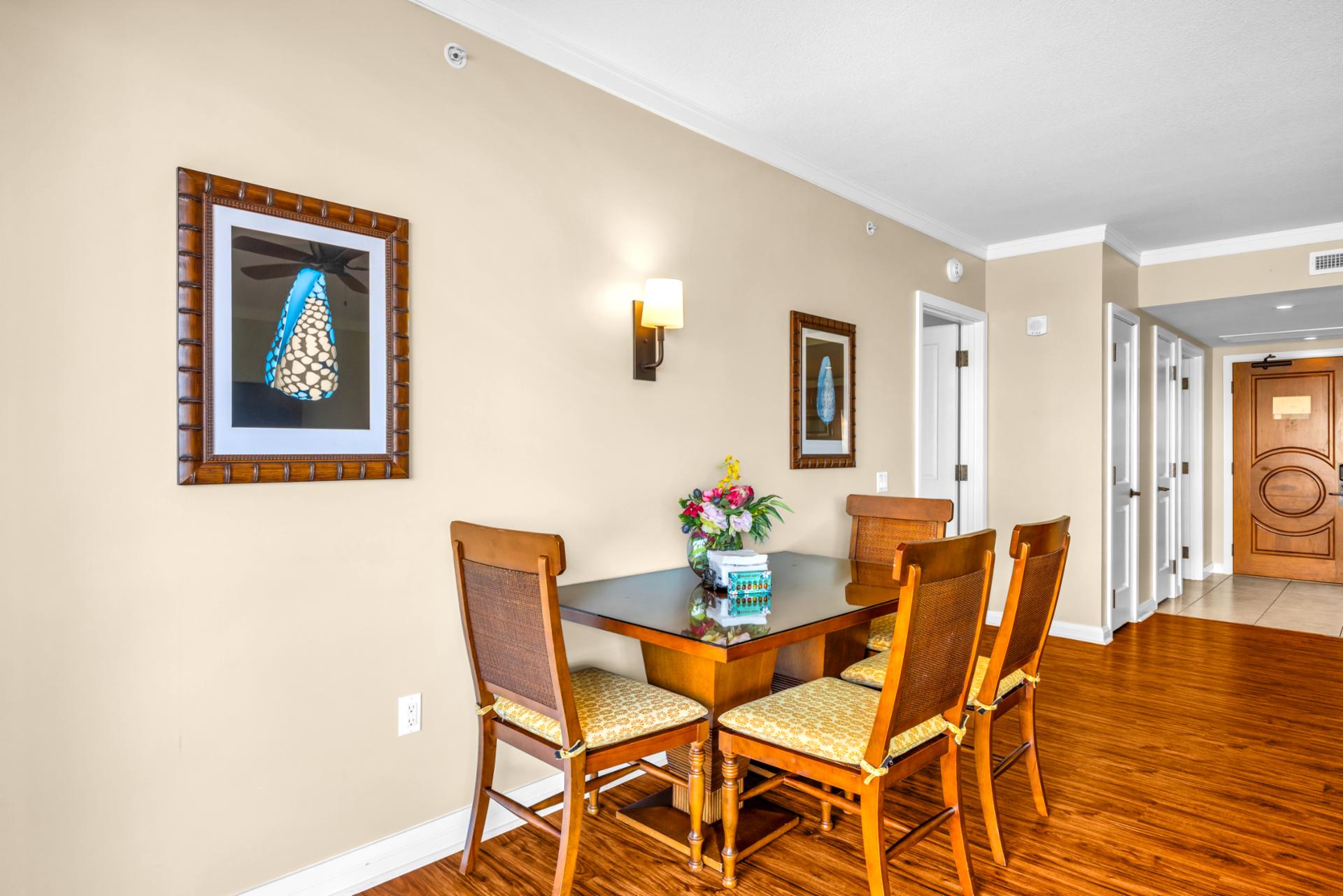 Casual dining space ideal for relaxed evenings