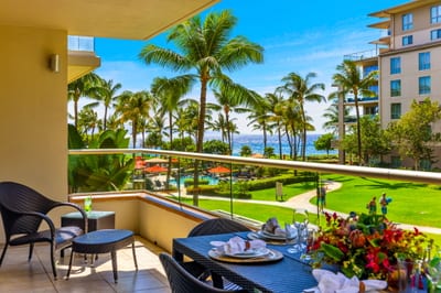 Start the day on your private lanai with coffee and breezy Kaanapali vibes