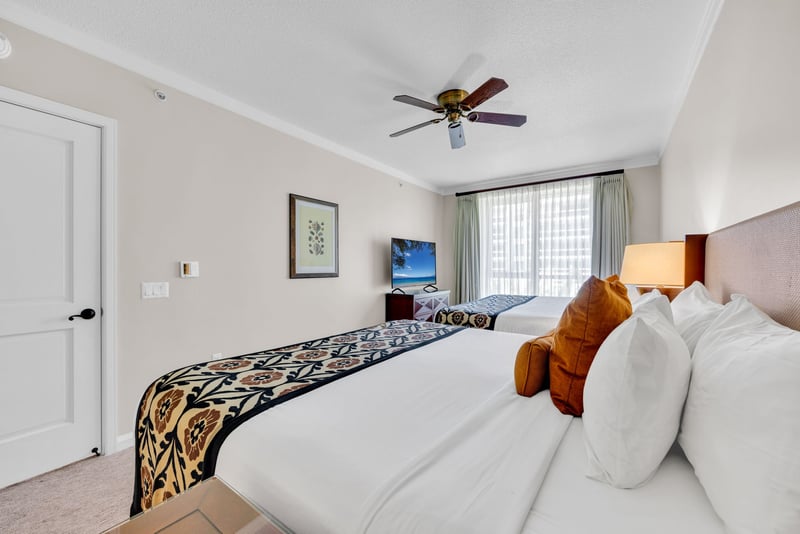 Two queen beds make family-friendly luxury even smoother