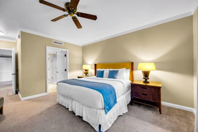 Make the guest bedroom yours with a flexible setup that can be arranged as one King or two Twins before arrival.