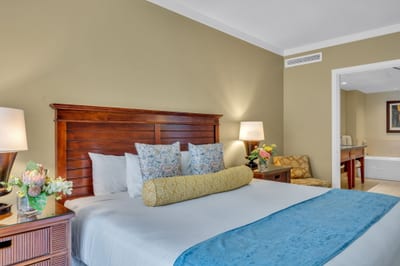Sink into the king bed and drift off to ocean breezes