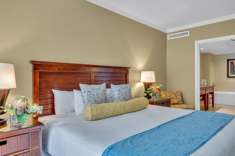 Sink into the king bed and drift off to ocean breezes
