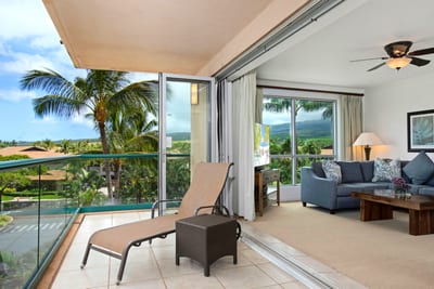 Soak up the sun on your private lanai with lush mountain views, breezy vibes, and seamless indoor-outdoor flow