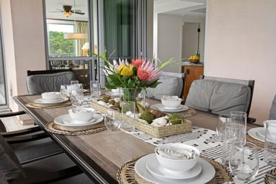 Relax here with family or entertain for chef-inspired meals