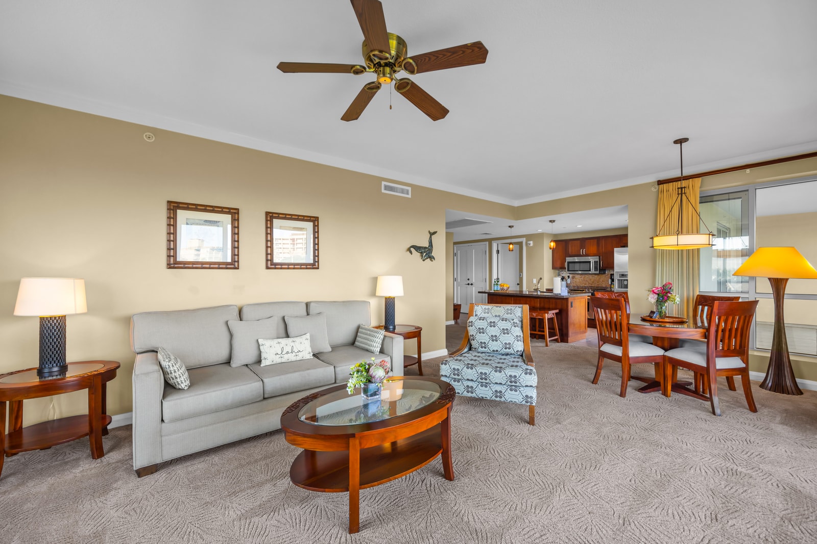 Settle into an open living area perfect for downtime HKK-434