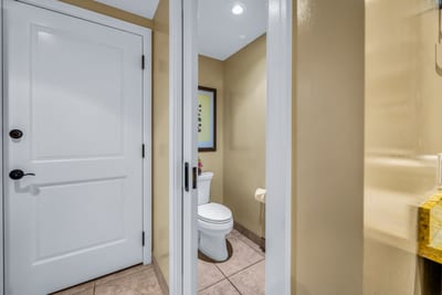 Private and spacious, your primary bathroom includes direct access from the bedroom.