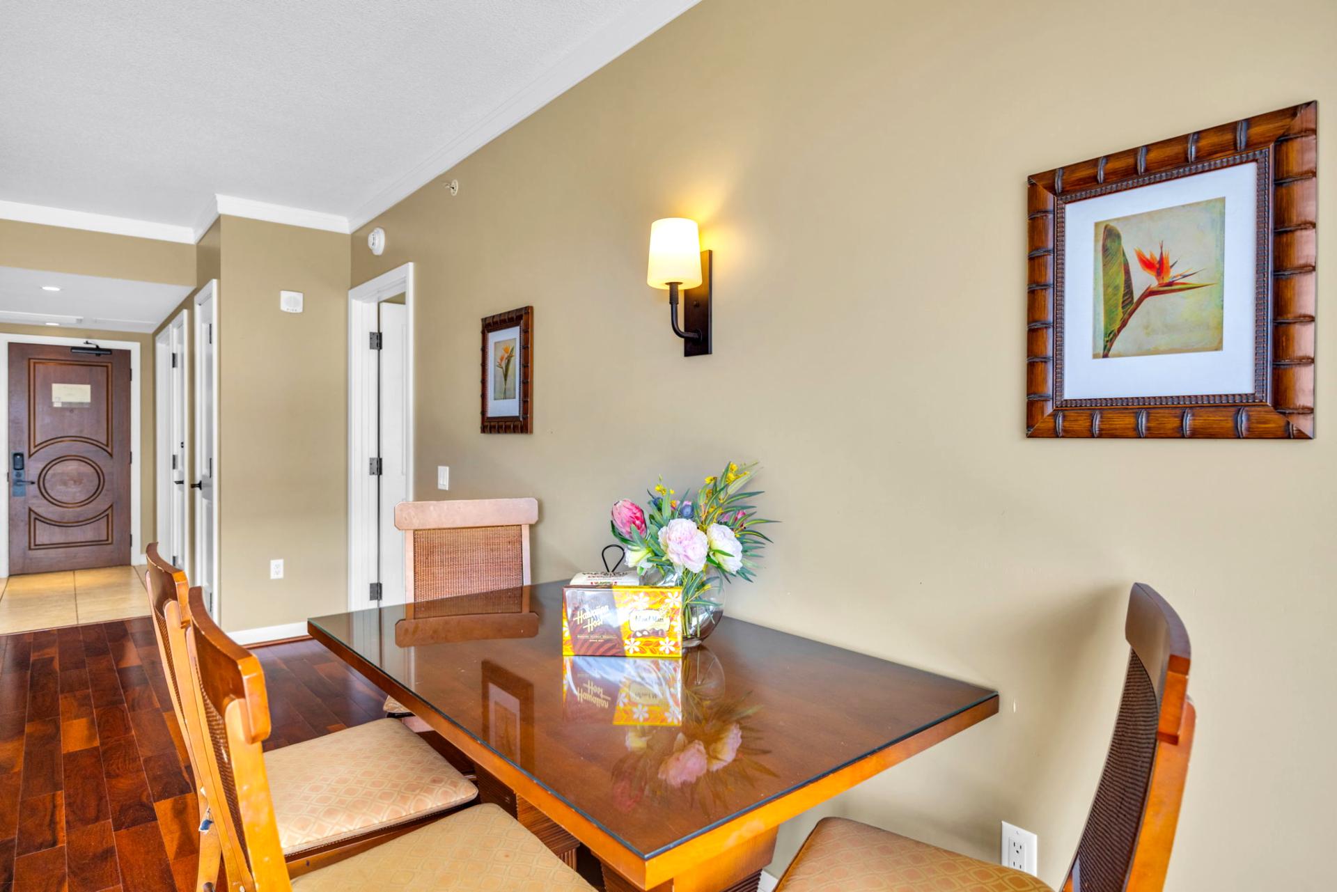 Dining nook perfect for sharing meals and stories