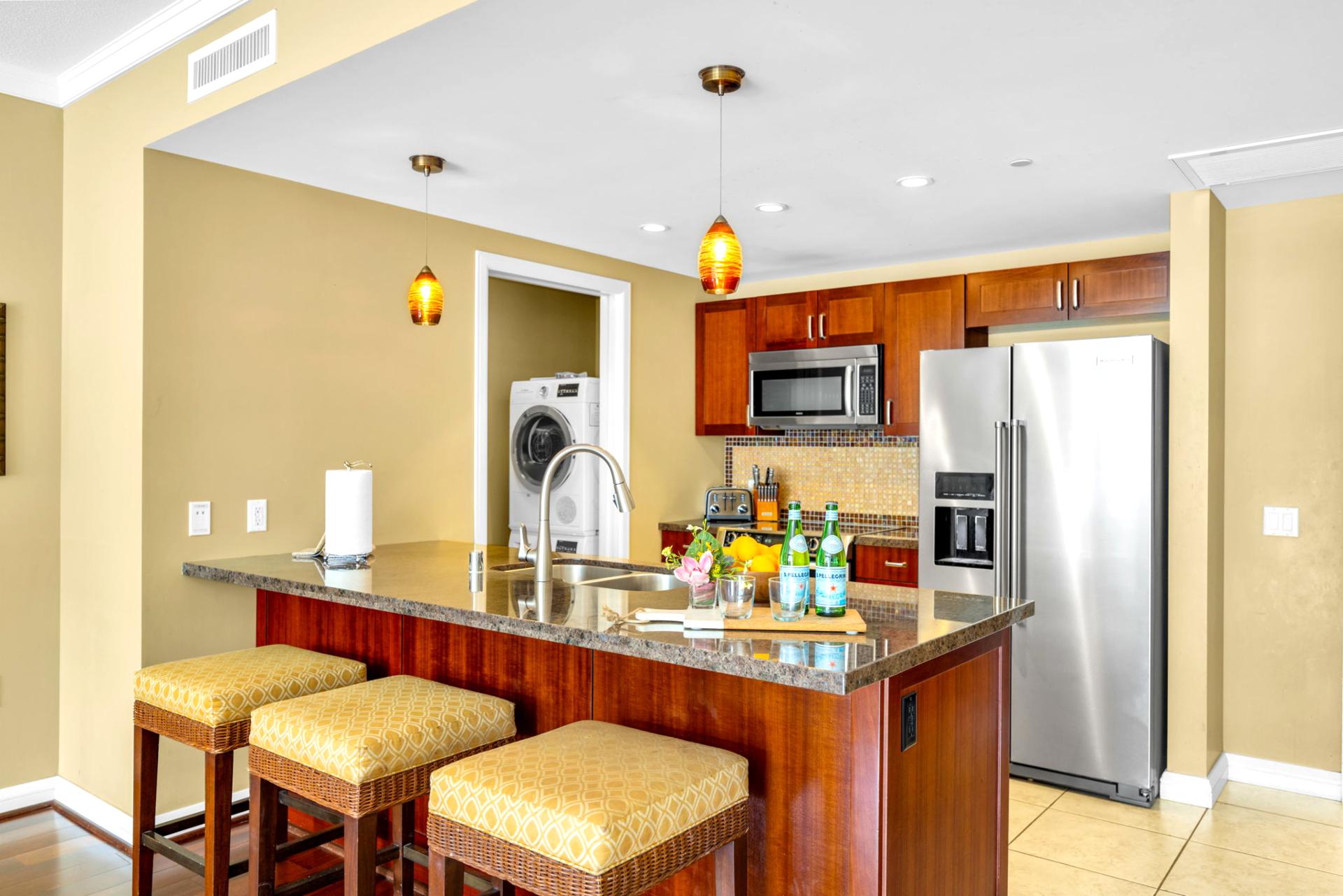 Bright kitchen ready for your favorite vacation recipes