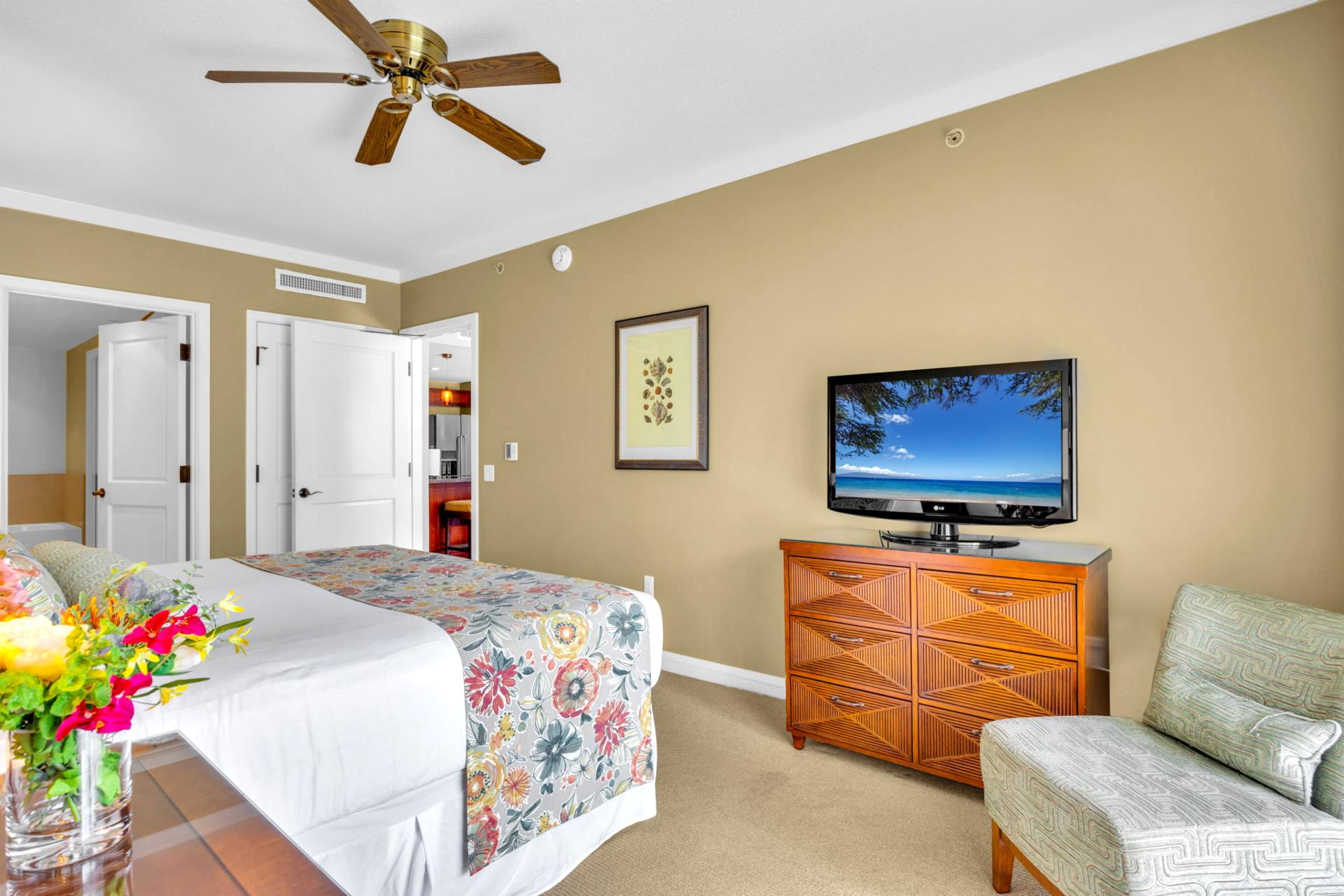 Spacious master suite designed for total comfort