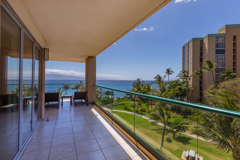 Private lanai with open ocean and resort views, relax to the rhythm of island life.