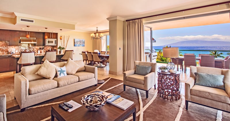 Comfortable and open, this living space is made for unwinding and reconnecting