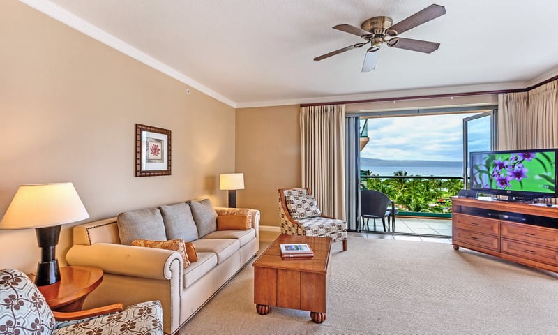 Spacious oceanview suite with tropical charm and modern comfort inside. HKK-513