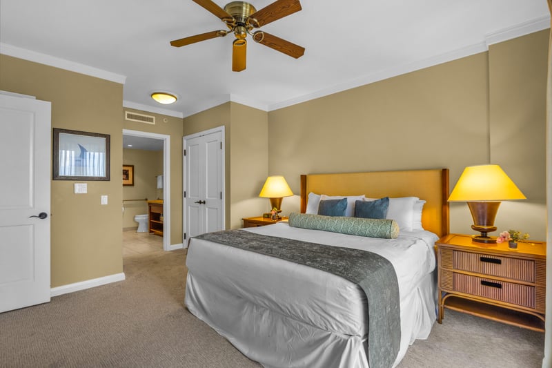 Rest peacefully in a serene primary bedroom retreat