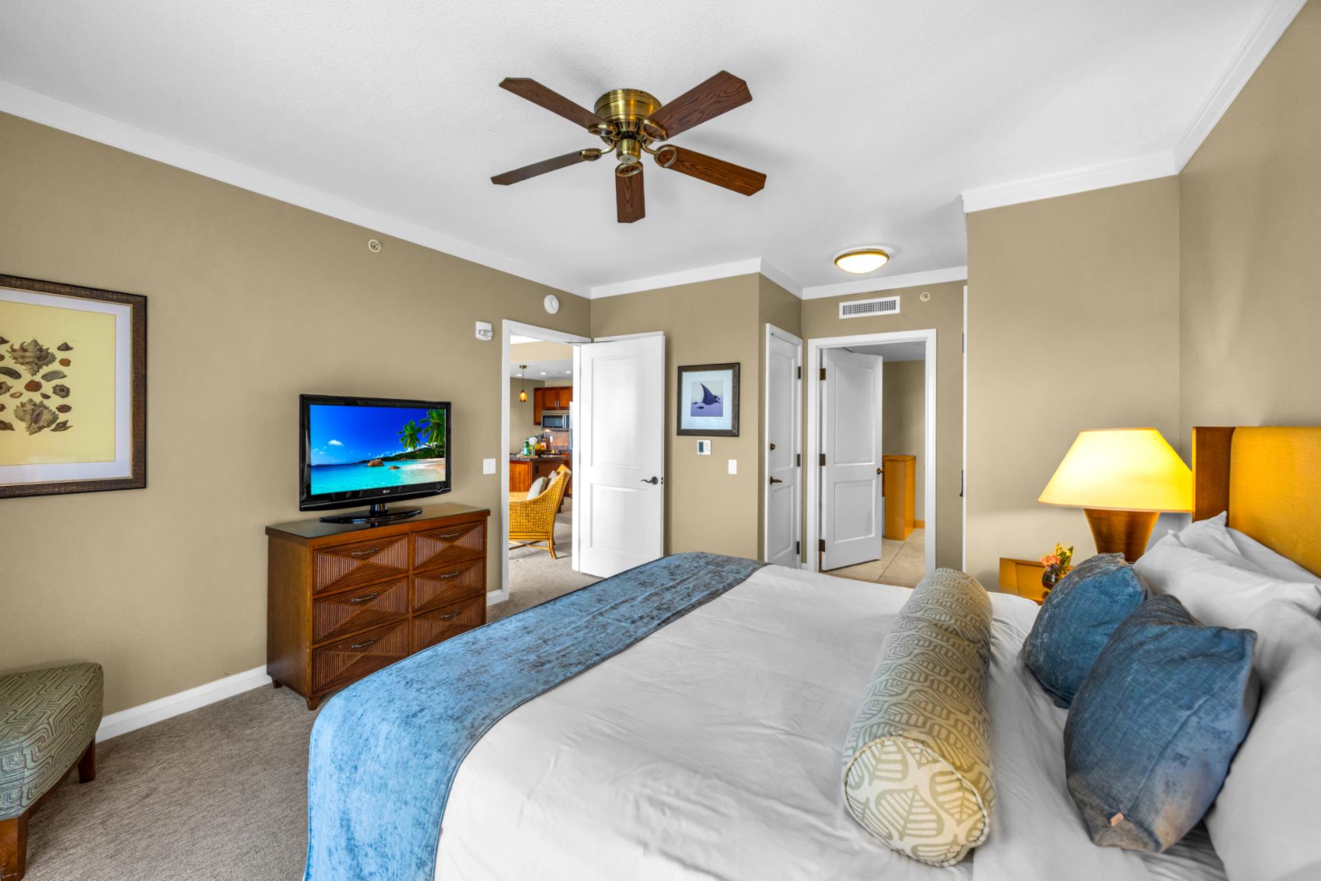 Wake up refreshed in a bright and comfortable bedroom