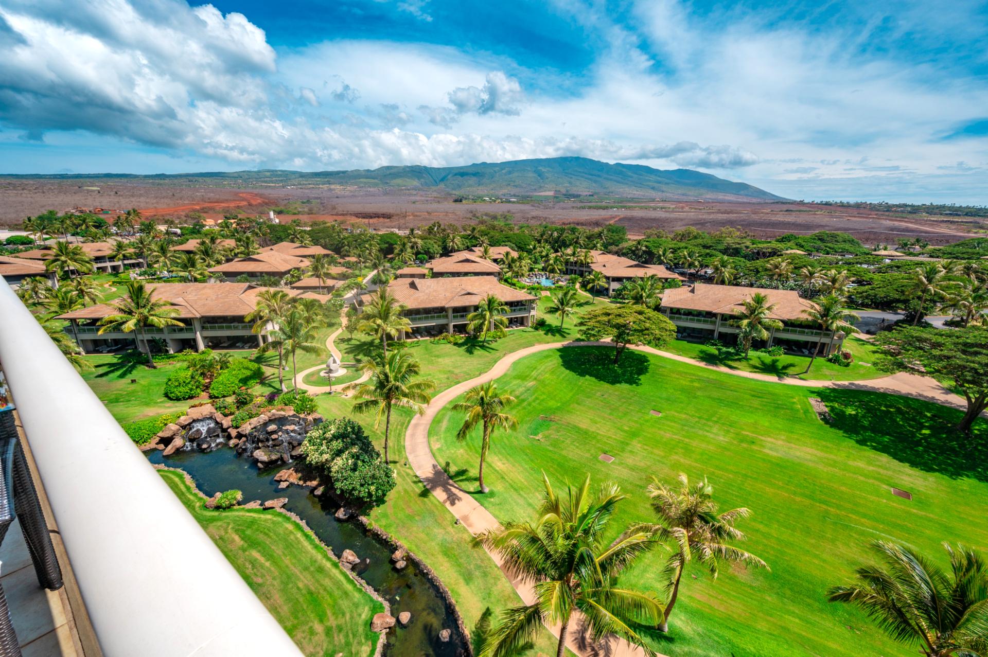 Tropical villas nestled beneath emerald mountains and endless Hawaiian skies.