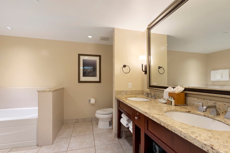 When the bathroom is this good, you don’t rush