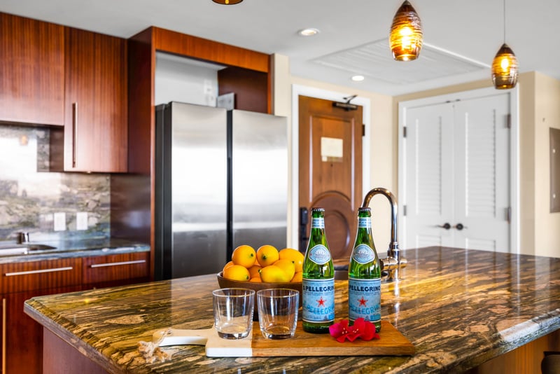 Full kitchen with granite island, stainless appliances, and plenty of space to cook and gather.