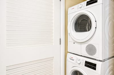 In unit washer and dryer add everyday convenience, letting you pack lighter and keep everything fresh during your stay.