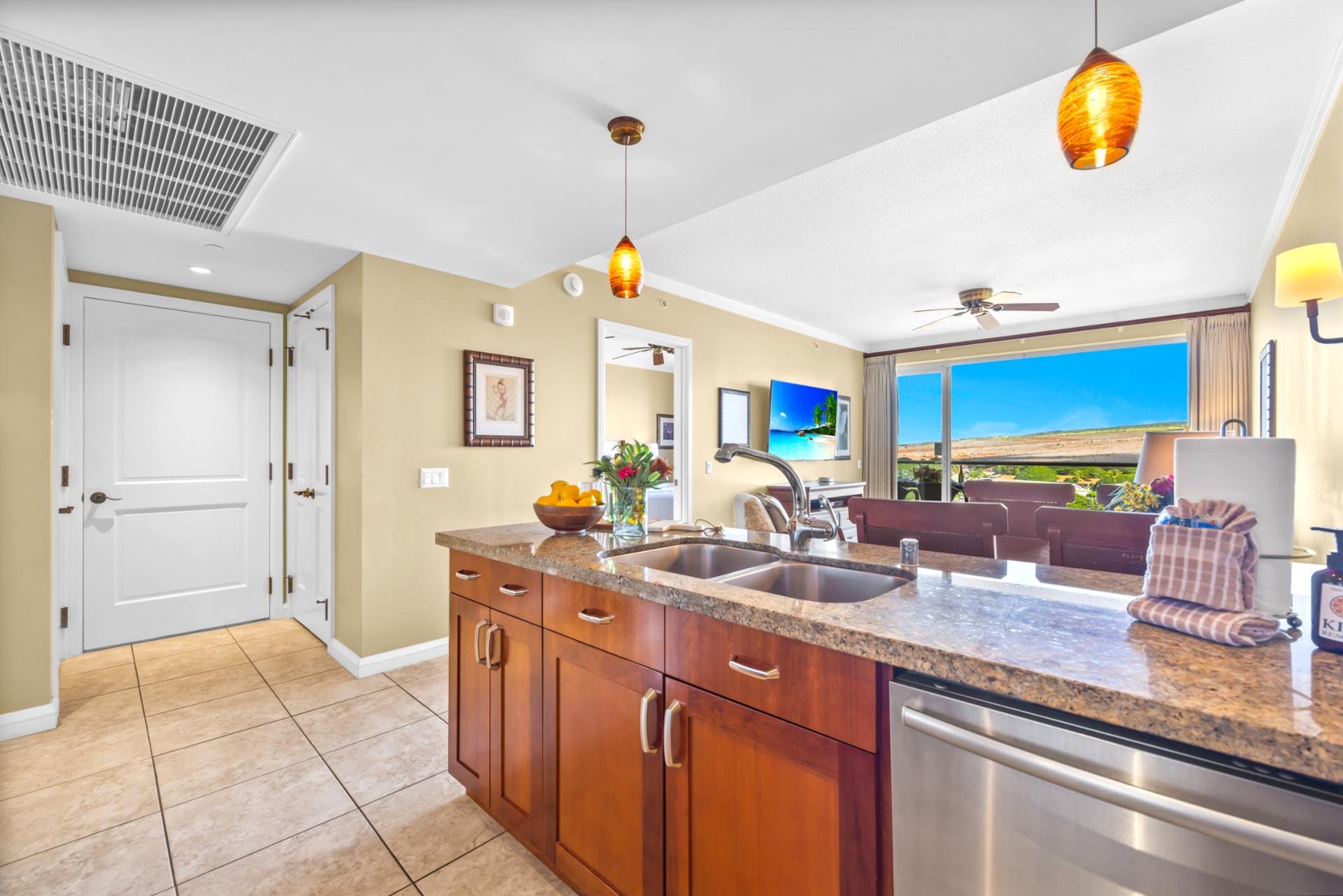 Modern kitchen with plenty of room to gather