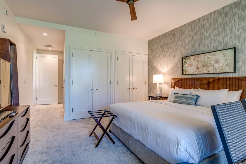 Guest bed featuring ultimate comfort with a king bed and plenty of space