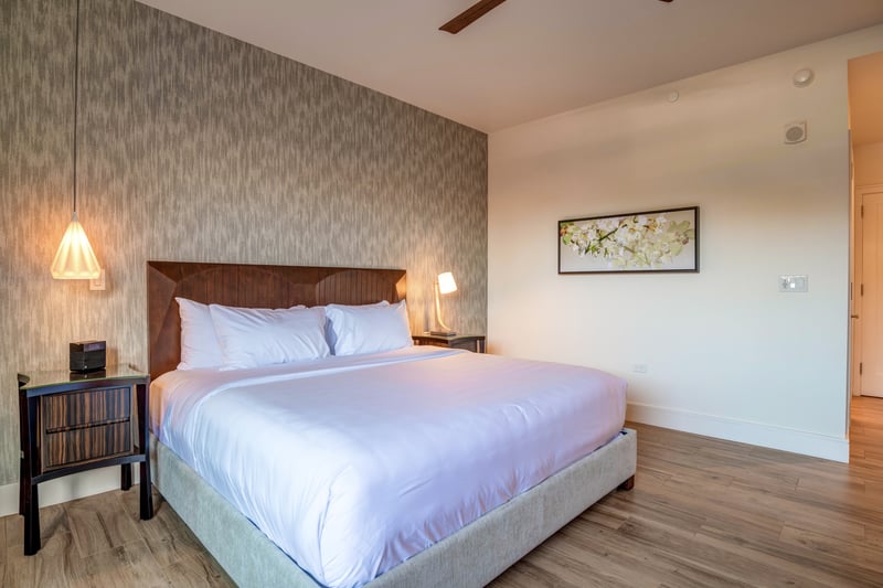 Spacious guest bedroom for family and friends
