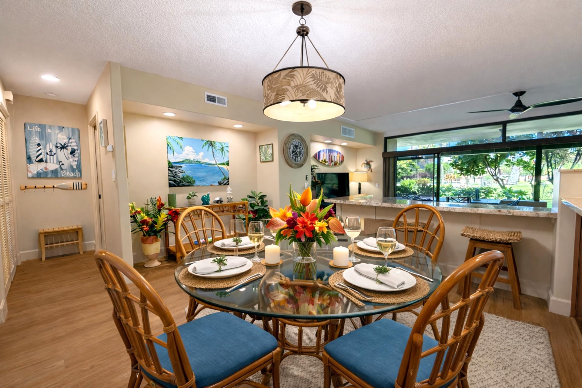 Dining area with seating for four