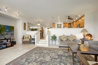 Thoughtfully arranged seating creates both flow and coziness