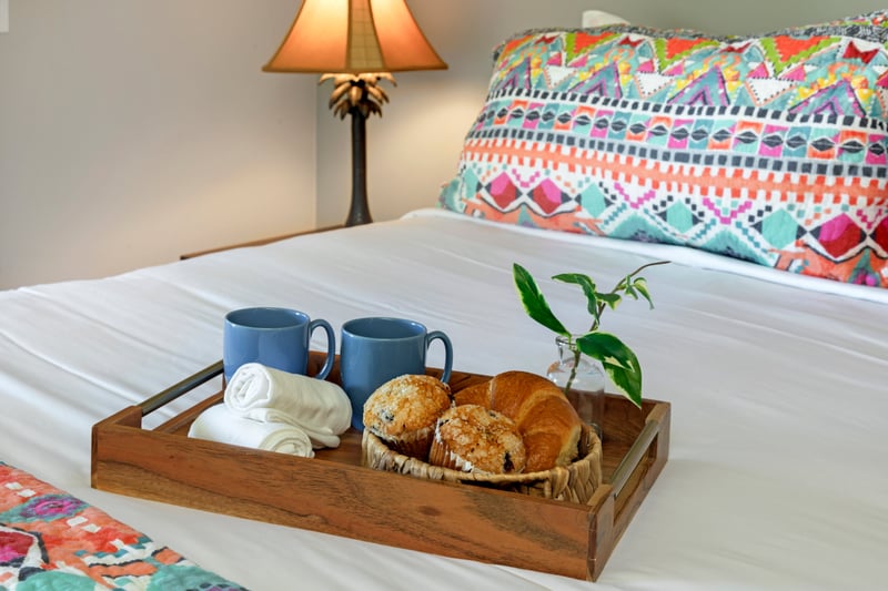    The elegant decor adds a touch of luxury while maintaining a homey feel.