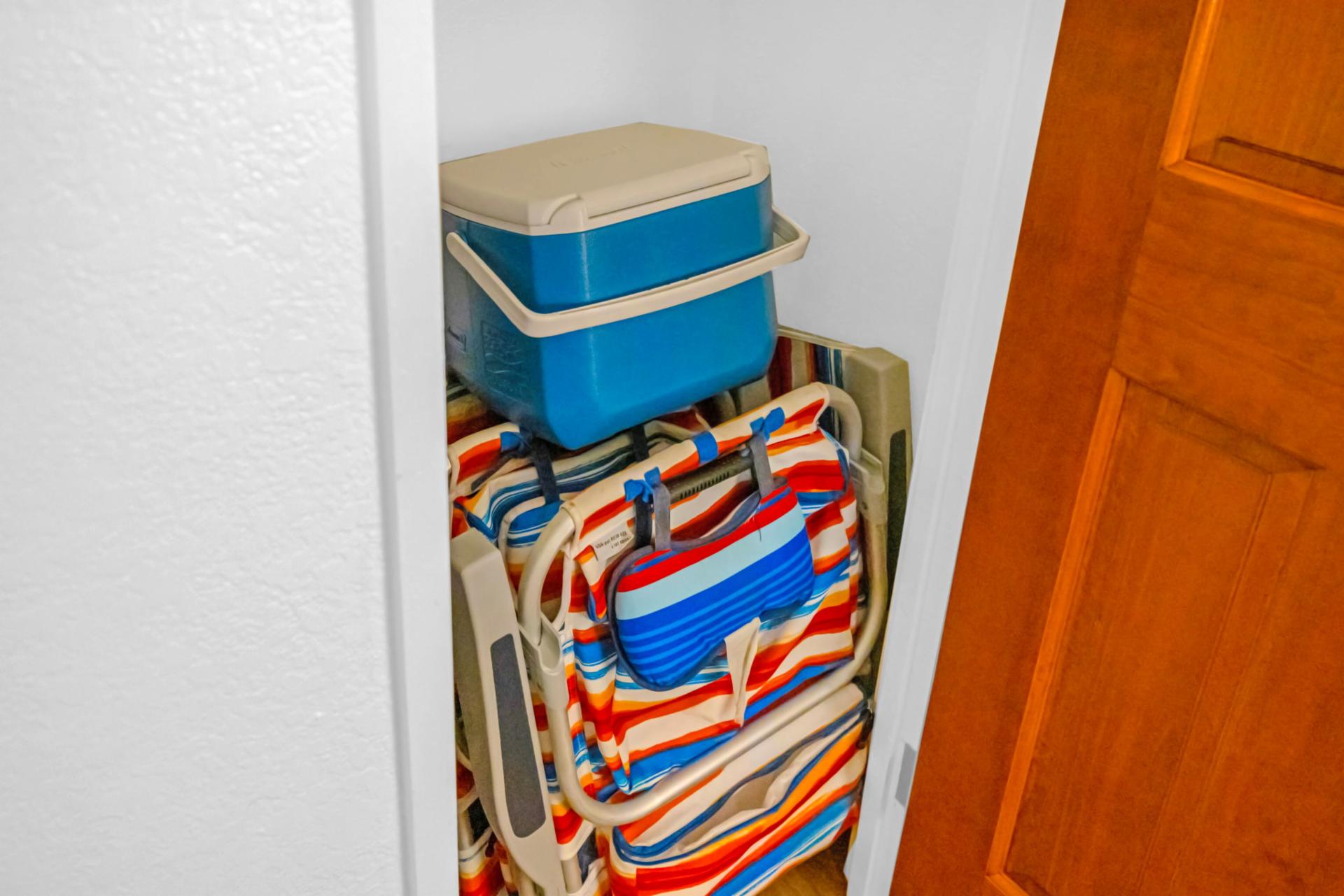 Beach essentials are included with every stay, so trips to the beach are a breeze