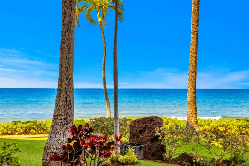 Views of swaying palms and sparkling ocean waters await beyond your lanai doors