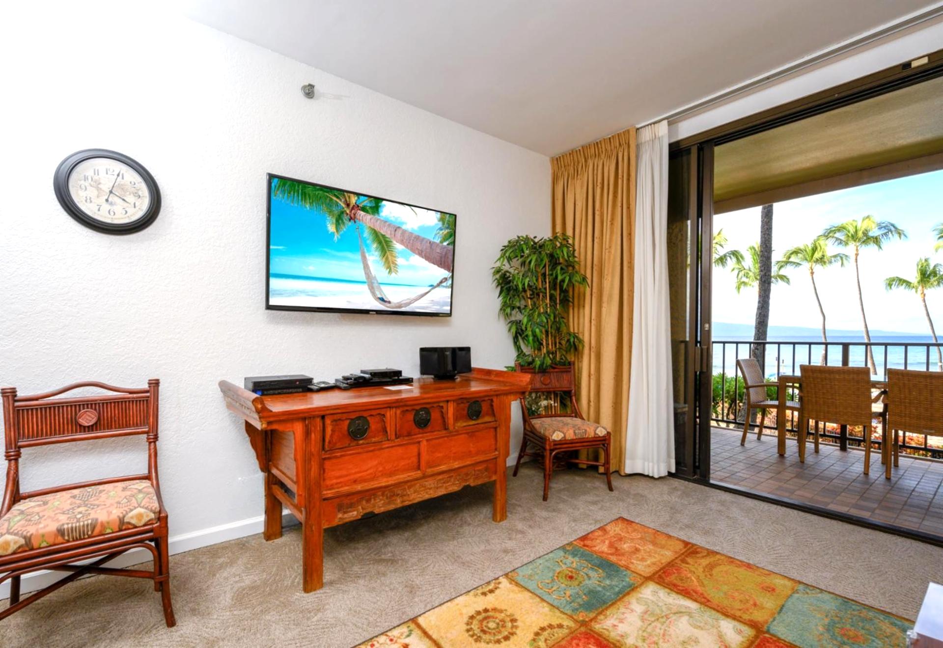 Watch palm trees sway through golden drapes—your island daydream starts just beyond the lanai   
 KS-258