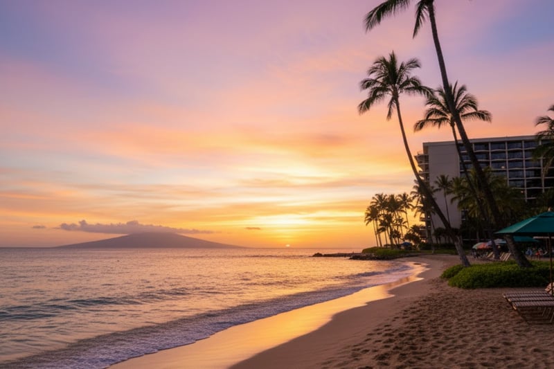 Incredible sunsets on the shores of the Pacific, steps from your villa. Welcome to Kaanapali Shores 616.