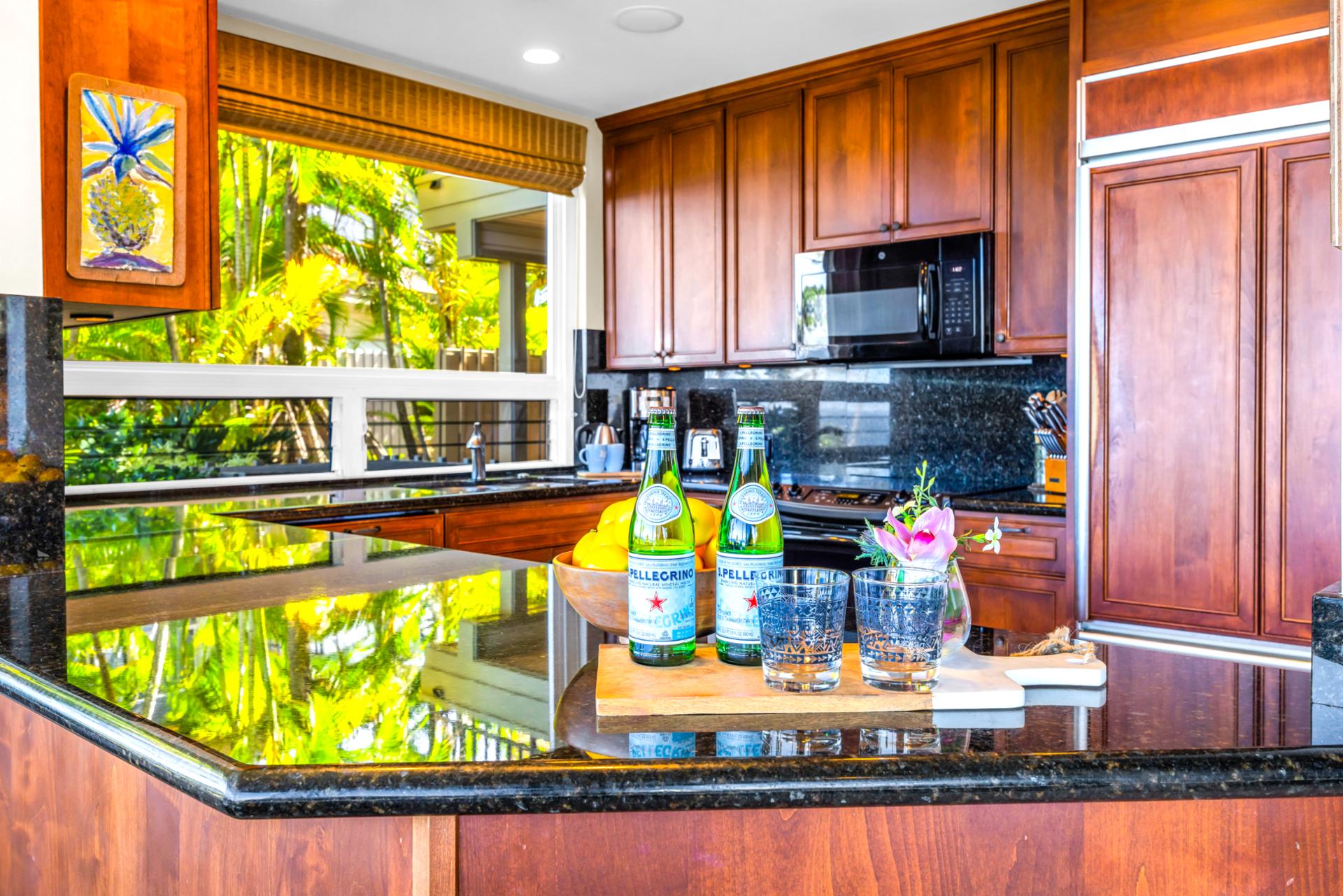 A bright kitchen that makes vacation living effortless