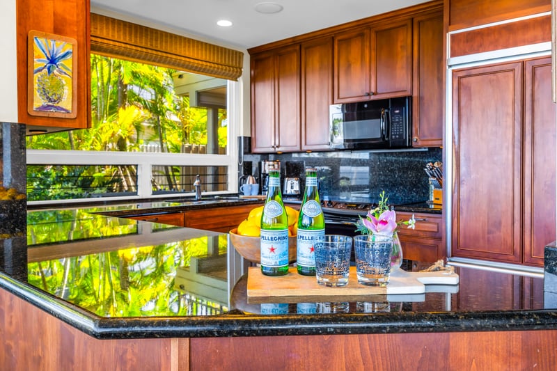 A bright kitchen that makes vacation living effortless
