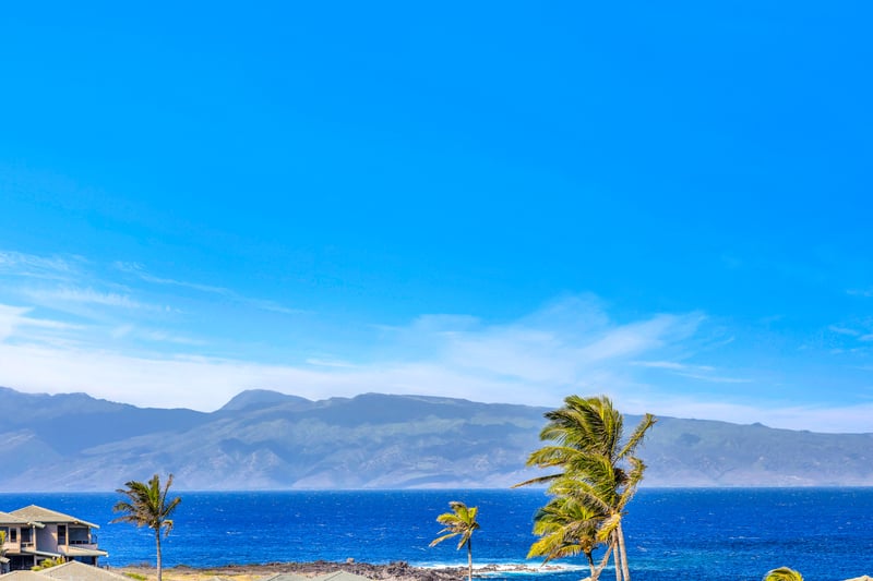 Take in endless ocean views beneath bright island skies