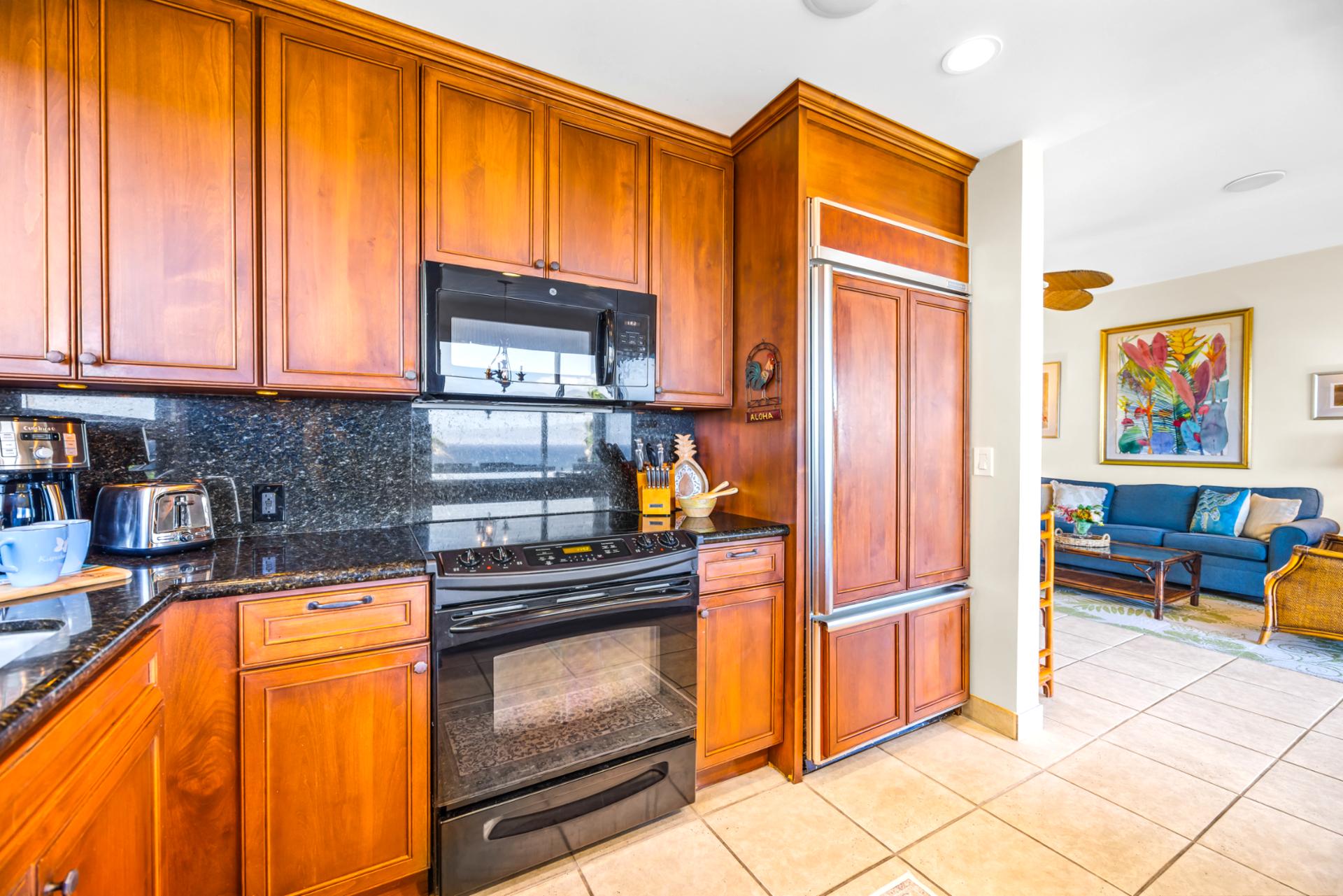 Cook comfortably in a warm and inviting kitchen