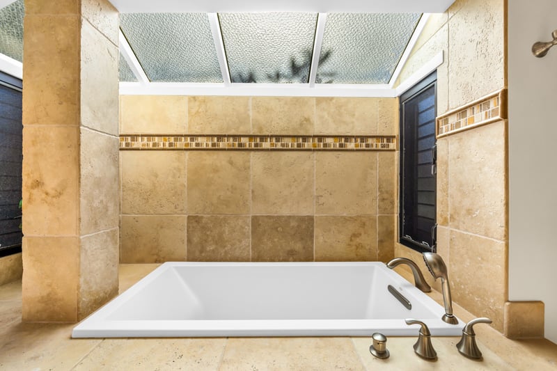 Unwind in a soothing bath after a day of adventure