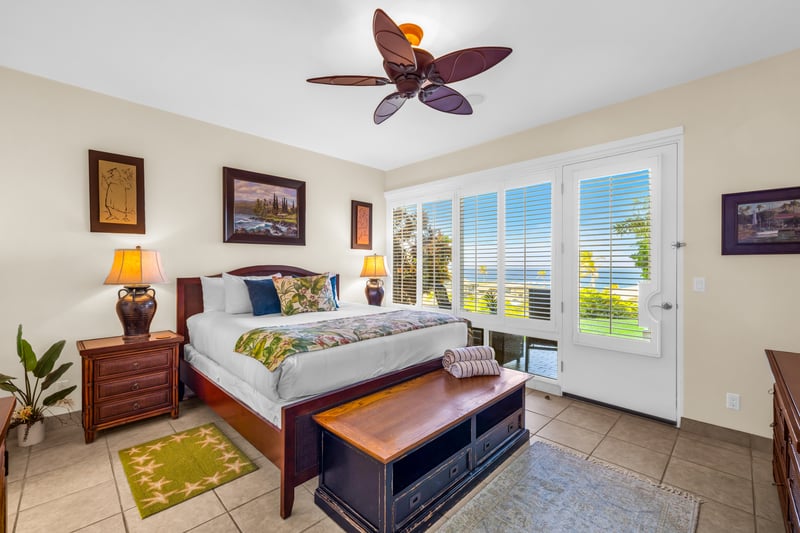 Comfortable primary bedroom perfect for slow mornings