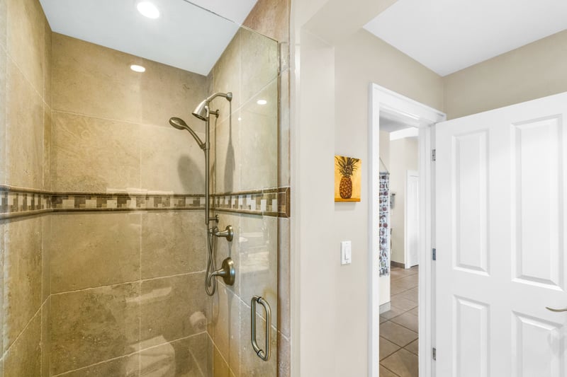 A modern guest bathroom with spa like touches