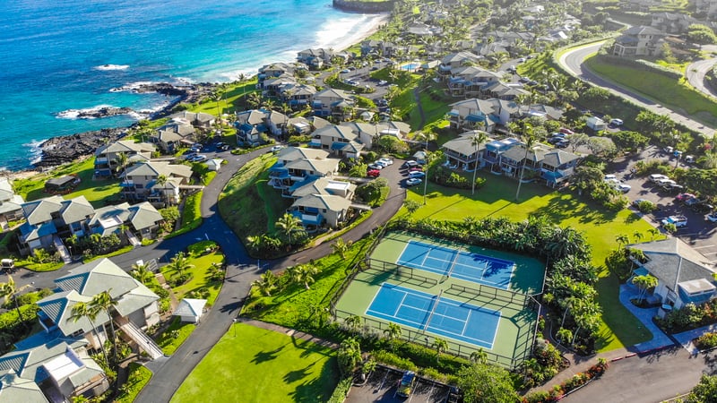Chase the ball, then chase the waves—coastal courts await