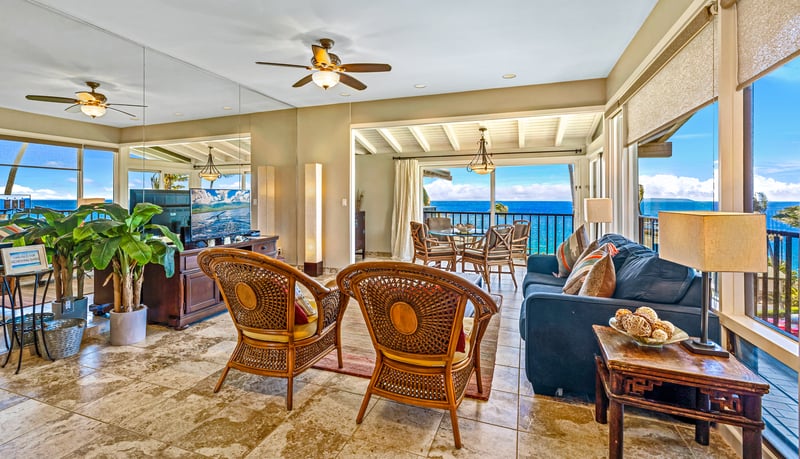 With every seat facing serenity, this living room was made for memory-making     