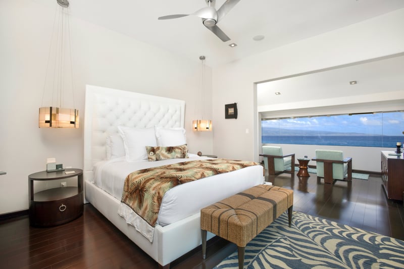 A bed this comfy and a view this good? You might never make it to the beach