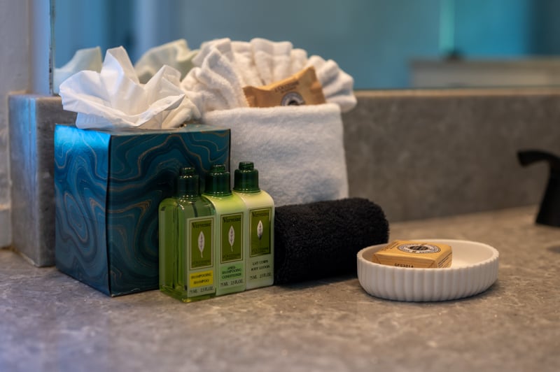 We offer luxury, L’Occitane Verbena toiletries - because you deserve it.  KBV-24G3